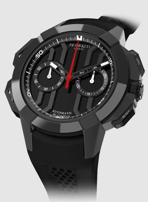Fake Jacob & Co epic x chrono 44mm BLACK TITANIUM & BLACK CERAMIC EC430.21.AD.AA.A watch